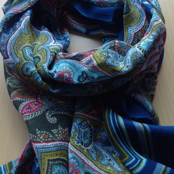 J.Jill NEW Very Beautiful Cotton Scarf NWT - Picture 12 of 13